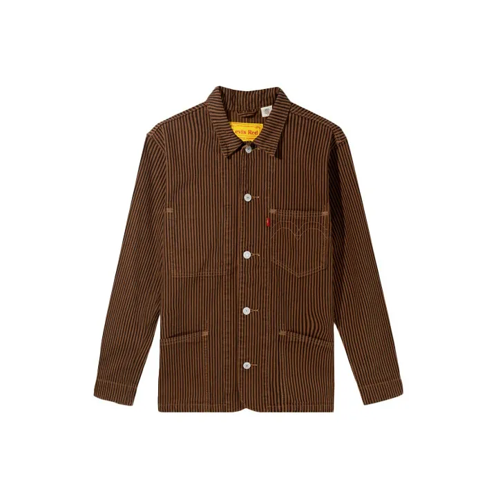 Levis Denim Jackets Men Brown