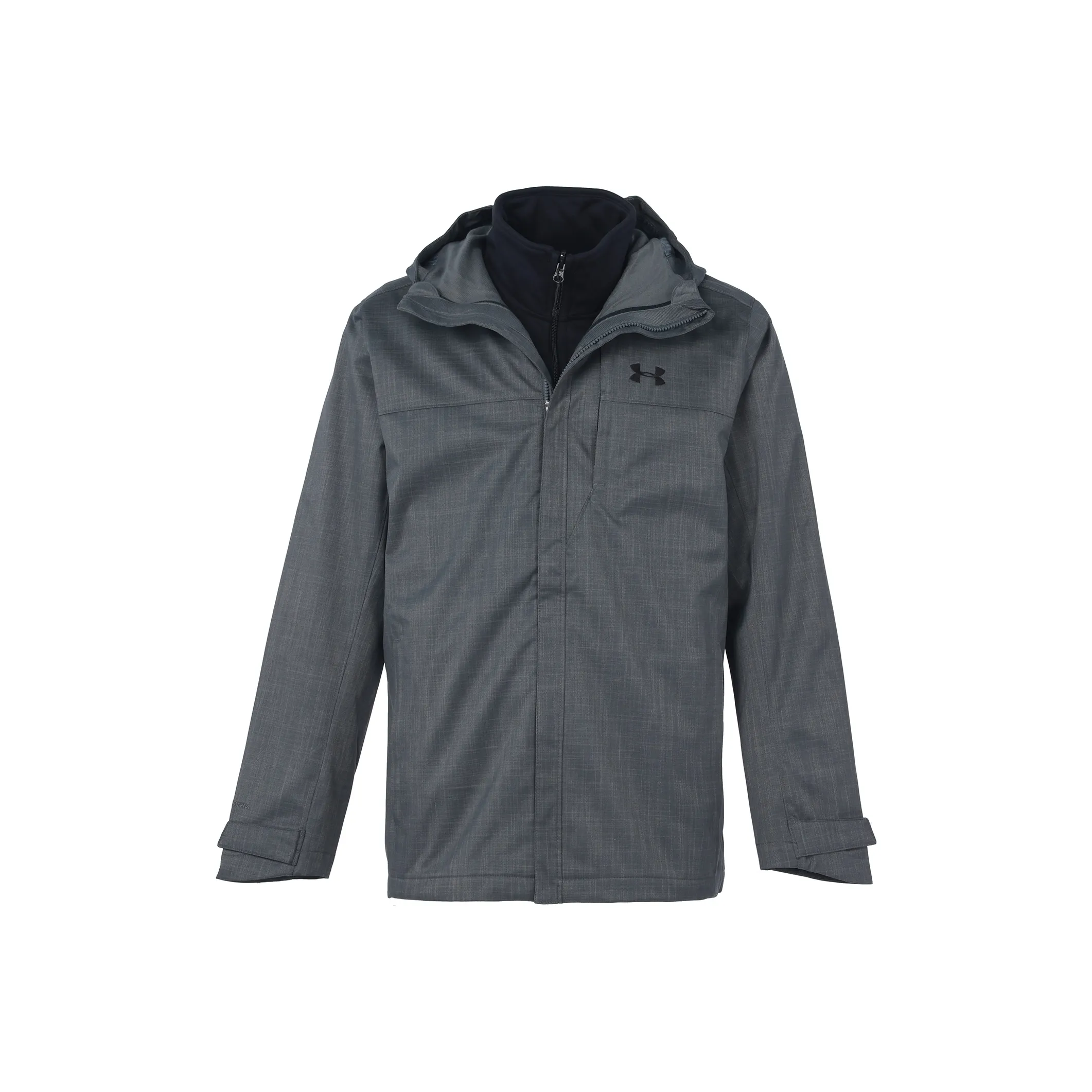 Under Armour Outdoor Hiking Water Resistant Windproof Breathable Water Repellent Windbreaker Jacket Men's Gray
