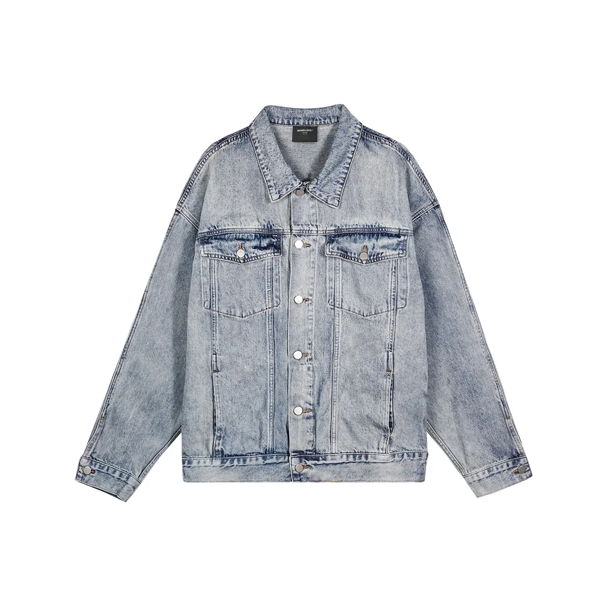 BONELESS Denim Jacket Unisex Blue