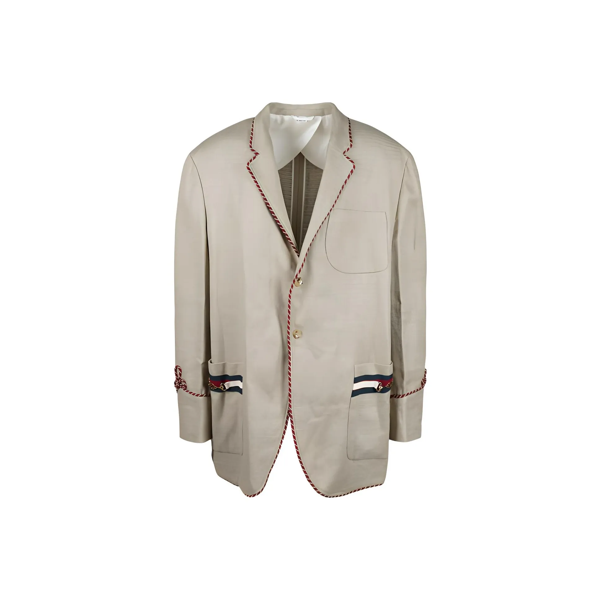 GUCCI Khaki Single Breasted Blazer