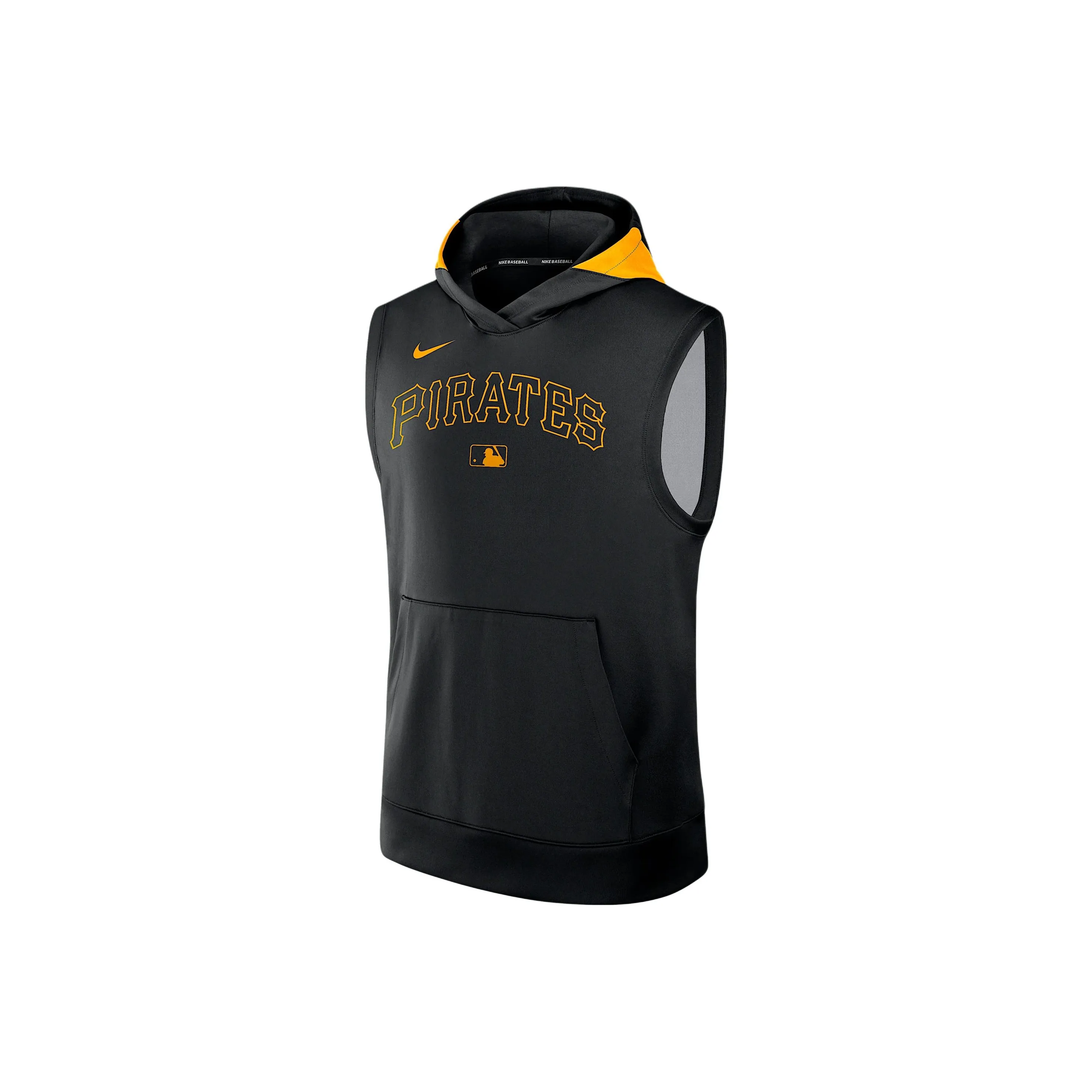 Nike Pittsburgh Pirates Authentic Collection Men's Nike Dri FIT Mlb Sleeveless Pullover Hoodie