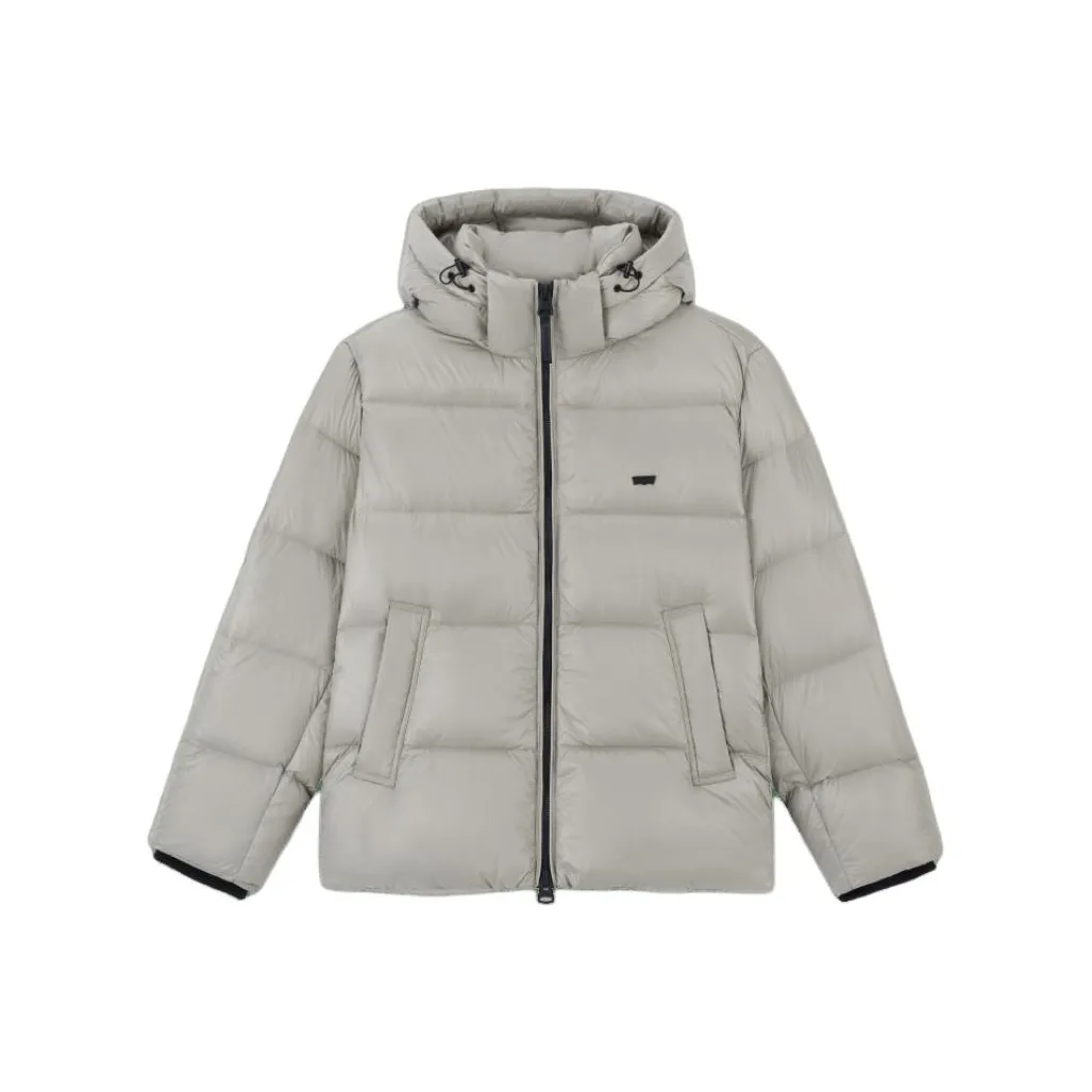 Levis Gray Men's Down Jackets Левис Серый Мужской Пуховик
