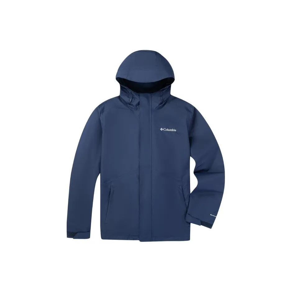 Columbia CAM HEIGHTS 2 Outdoor Hiking Waterproof And Windproof To Keep Warm Windbreaker Jacket Unisex Marine Blue