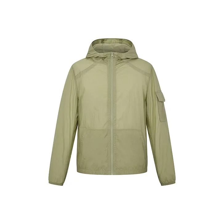 RARE С капюшоном Куртка Повседневный Пальто Мужской Зеленый
