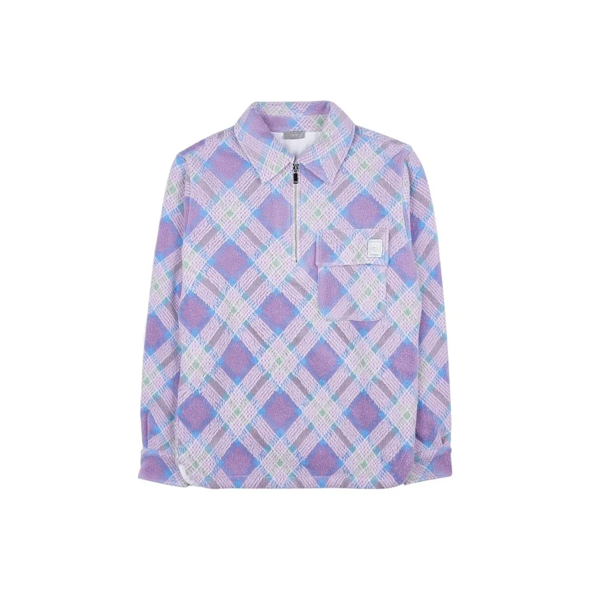 DIOR Homme X Erl Tartan Zip Detailed Sweatshirt