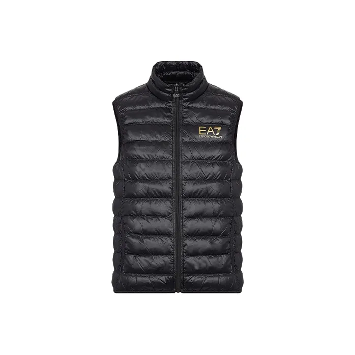 EMPORIO ARMANI Men Padded Sleeveless Gilet Black