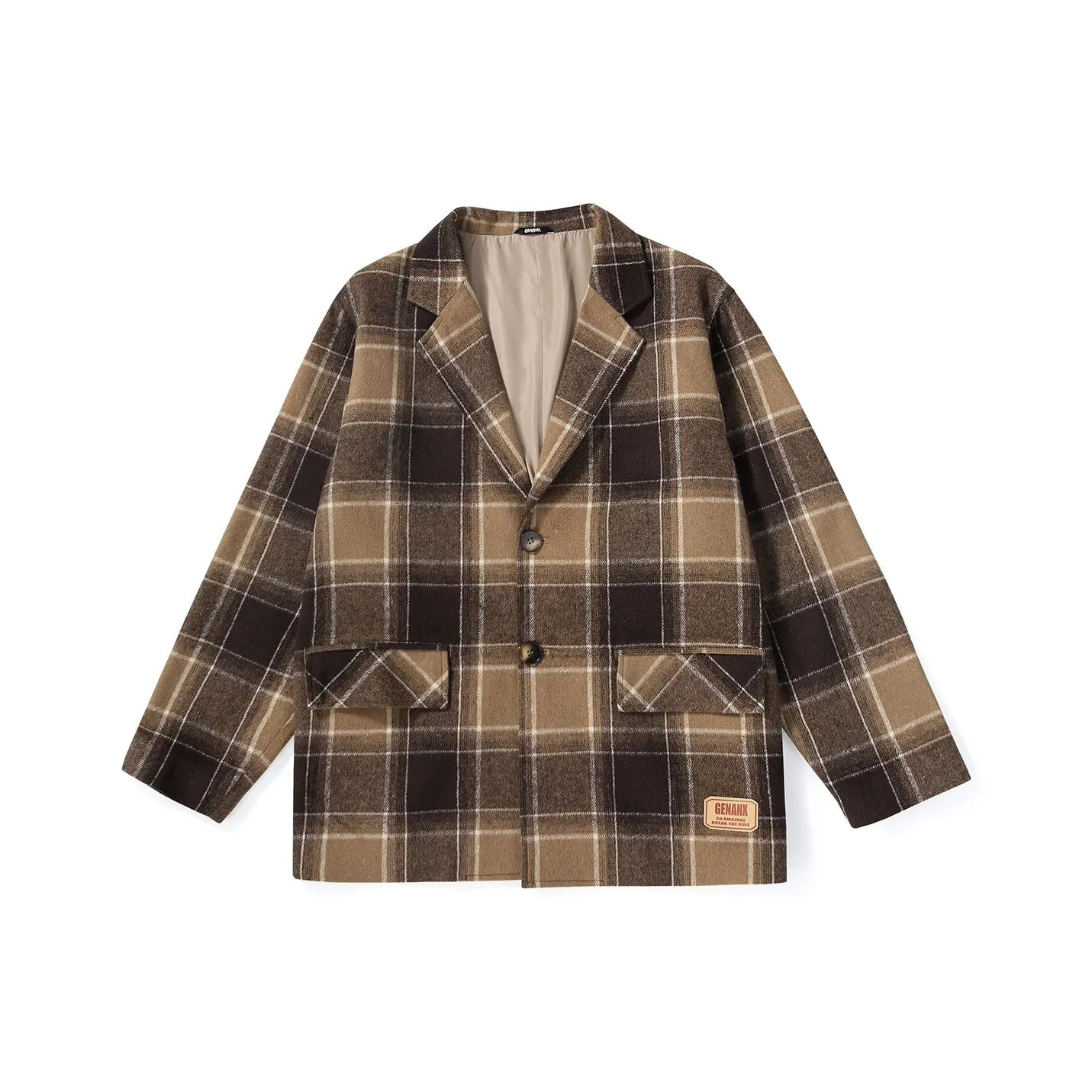 GENANX Бизнес-костюм унисекс в клетку