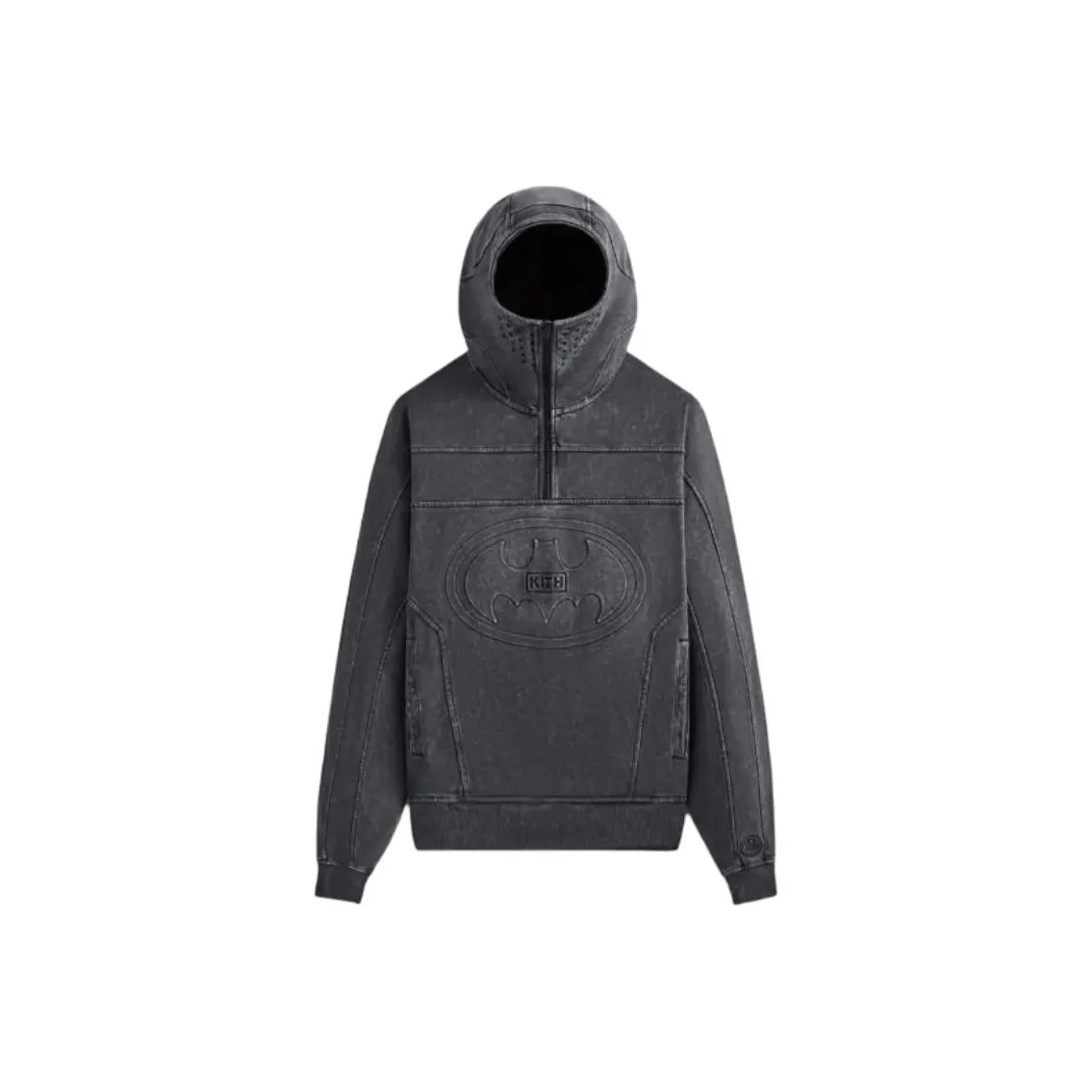 KITH X Batman Quarter Zip Moto Hoodie