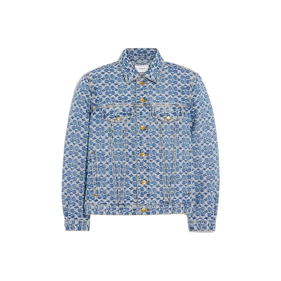 COACH SS22 Denim Jacket Men's Blue