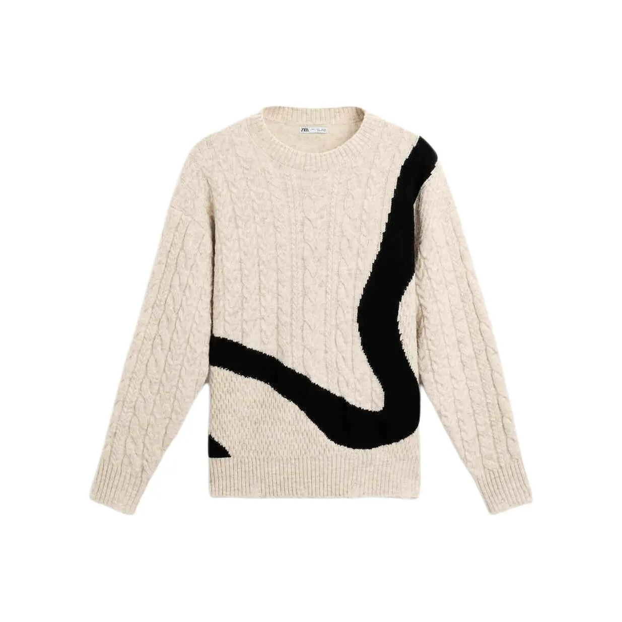 ZARA Новогодний Белый Мужской Трикотаж