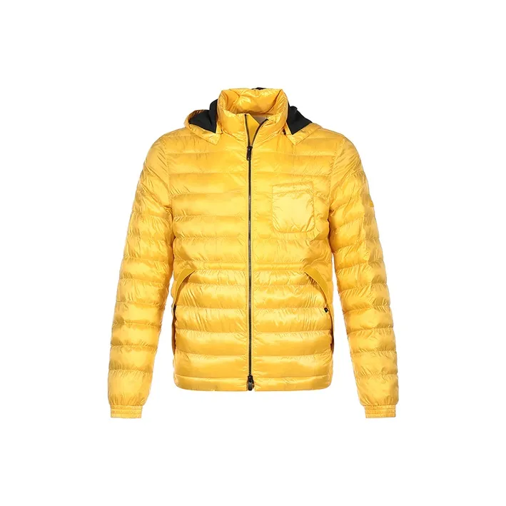 Zzegna Желтый Мужской Пуховик