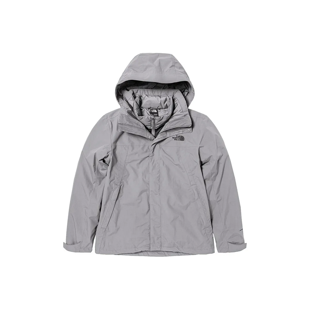 THE NORTH FACE Water Resistant Windproof Wear Resistant Warm Windbreaker Jacket Men's Gray