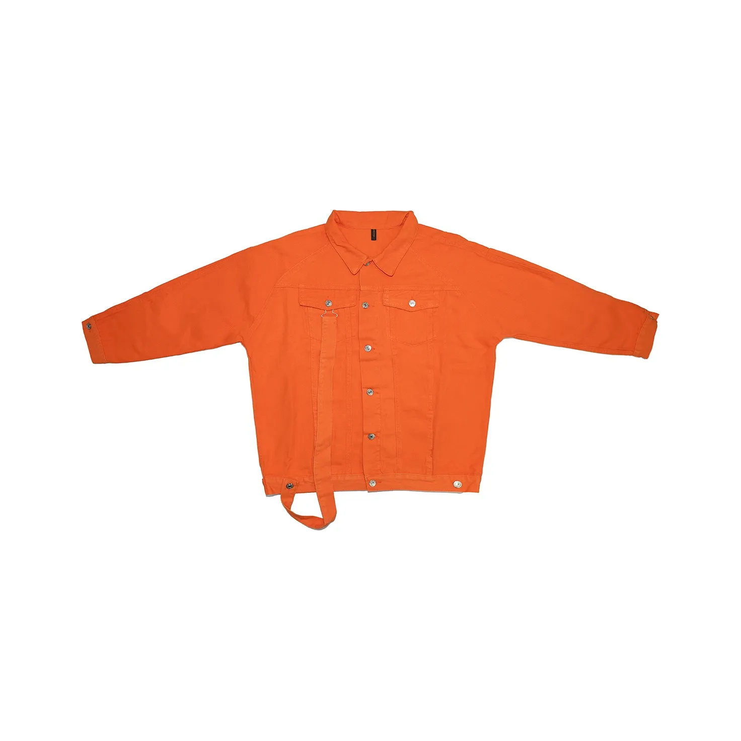Holycrap Denim Jackets Unisex Orange Red