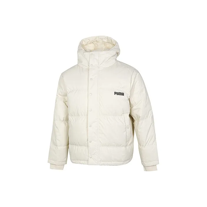 PUMA Пуховик Зимний Мужской Экрю