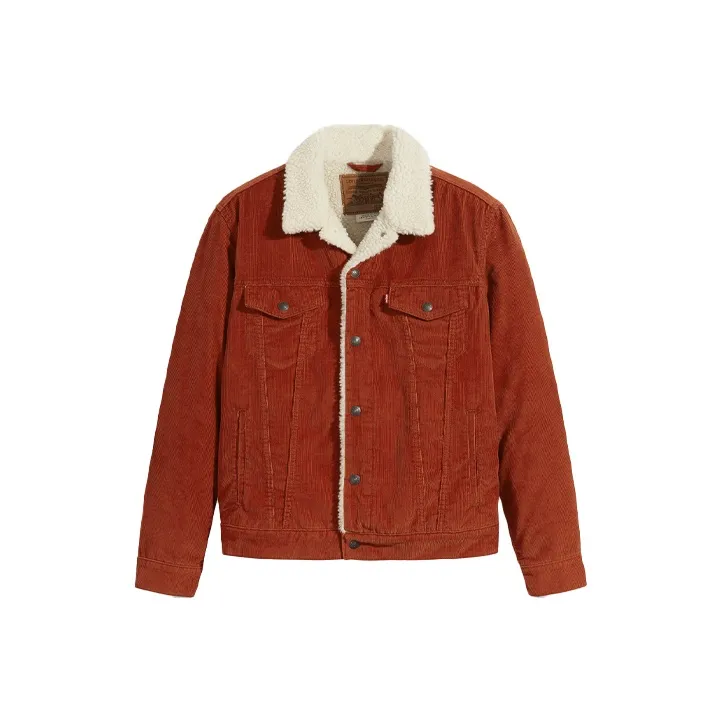 Levis Denim Jackets Men Red