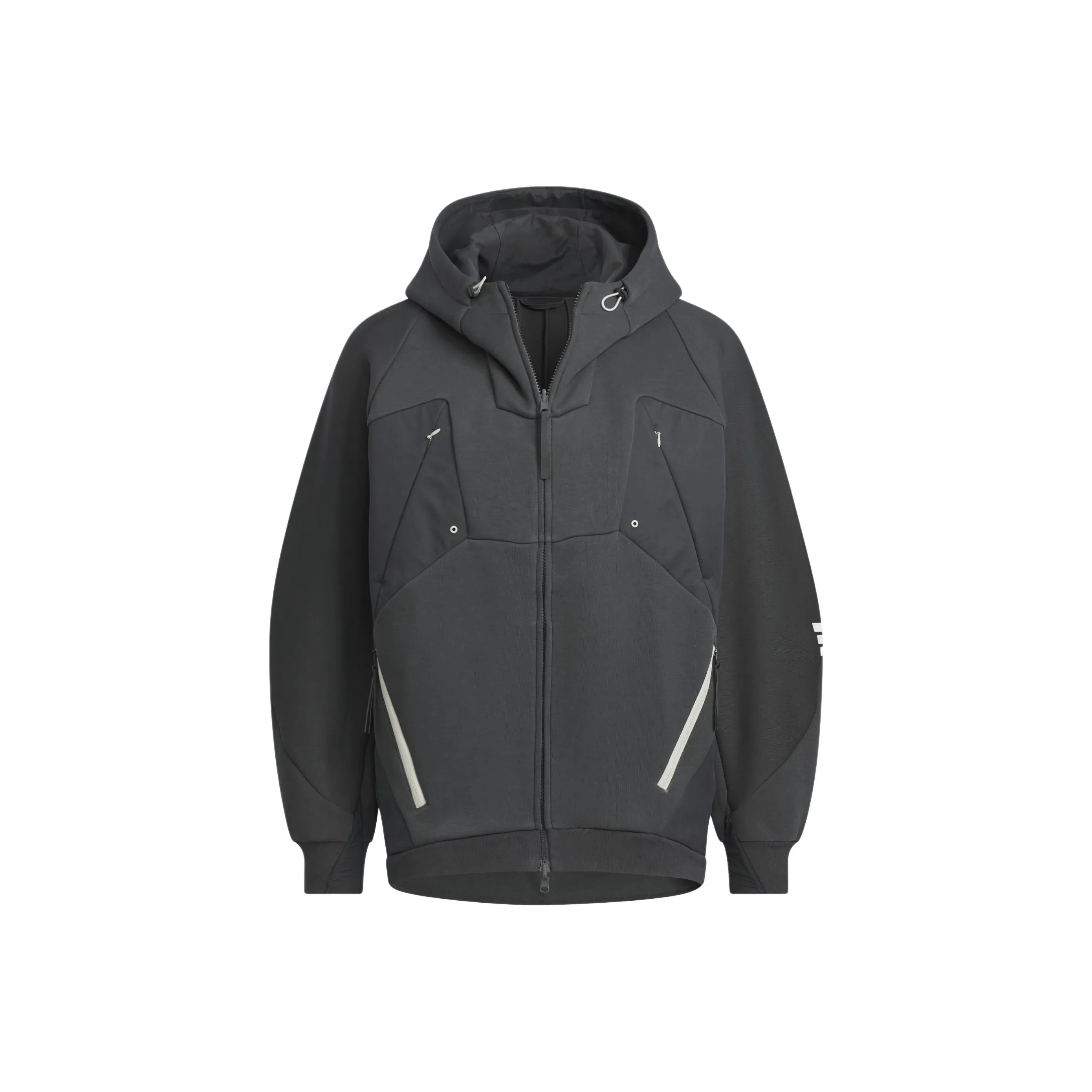 Adidas FW24 FUSTL P HOODY2 Jackets Coats Men's Carbon Black