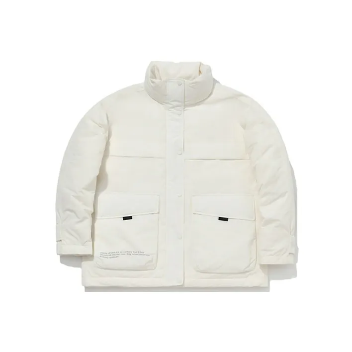 LINING Пуховик Зимний Унисекс Перьевой Белый