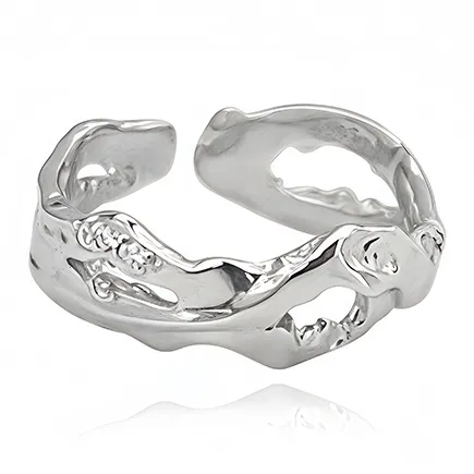 PUENTE S925 Silver Pinky Ring Men's