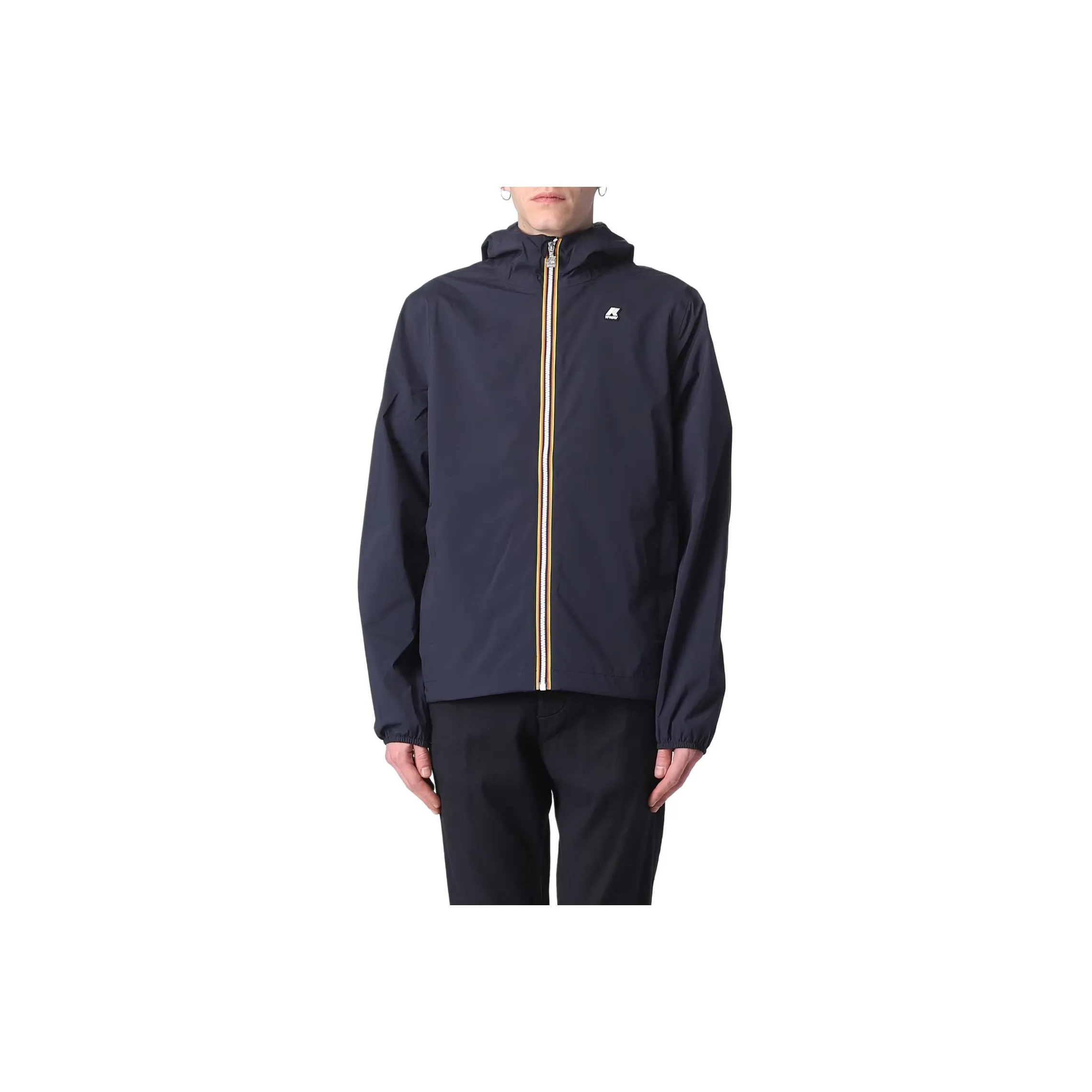 K WAY Zipped Hooded Rain Jacket