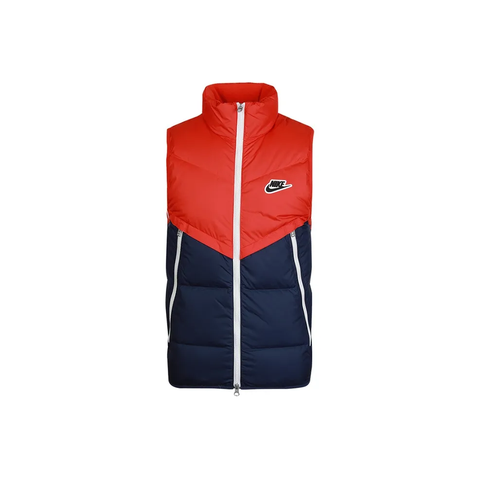Nike Синий Красный Мужской Пуховый жилет