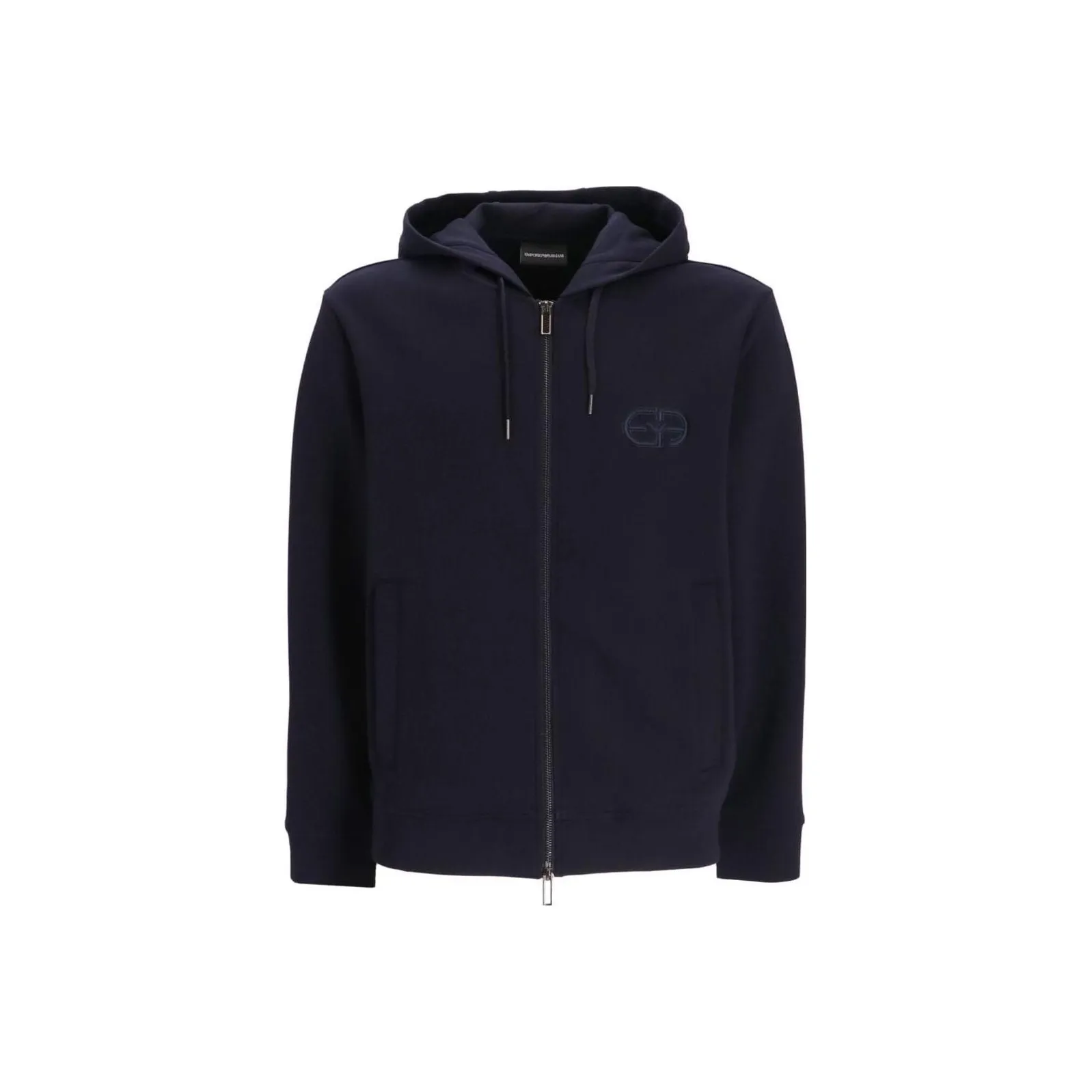 EMPORIO ARMANI Logo-embroidered Zipped Hoodie