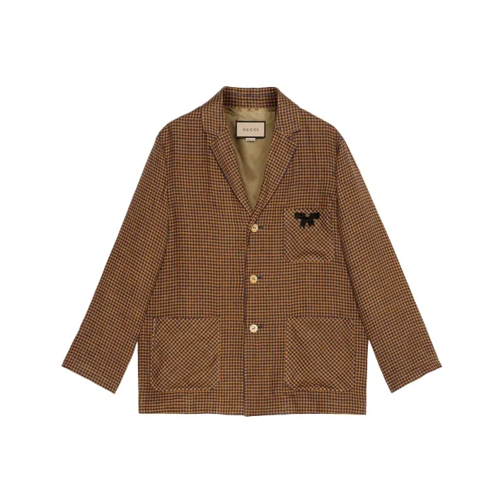 GUCCI GG Bow Check Blazer