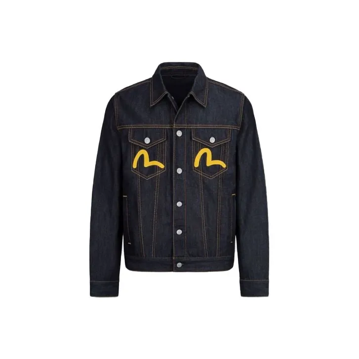 EVISU Denim Jackets Men's Black