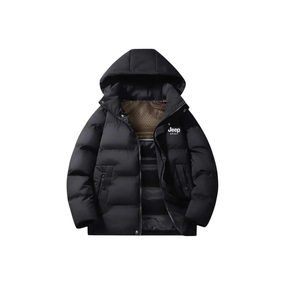 JEEP SPIRIT Хлопковый пуховик Хлопковый пуховик Куртка Мужской Черный