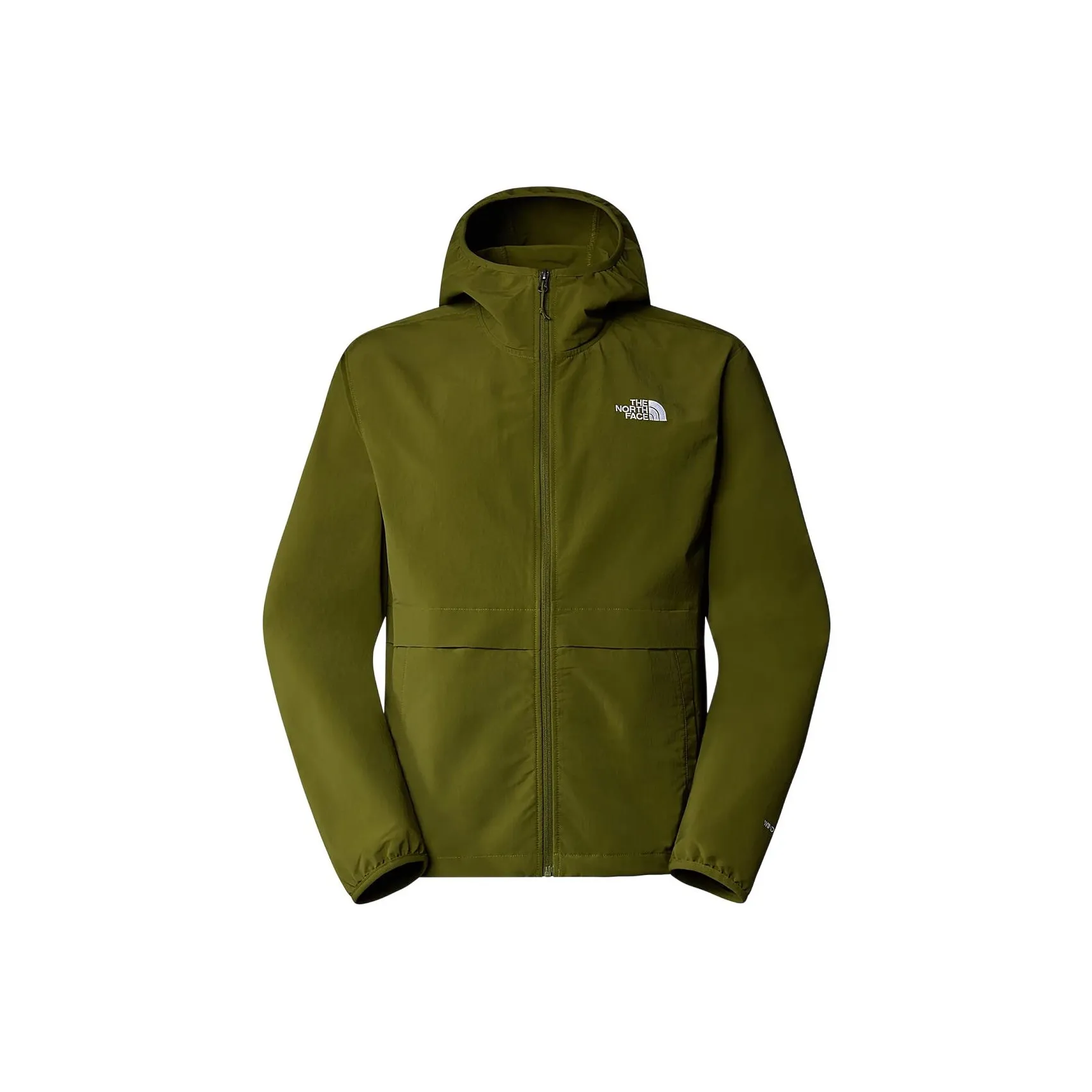 The North Face Мужская куртка TNF EASY WIND с капюшоном полностью застегиваемая куртки и пальто мужская оливково-зеленый