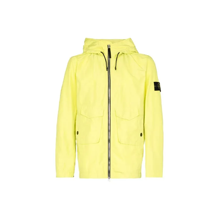 STONE ISLAND Windbreaker Jacket Men's Yellow