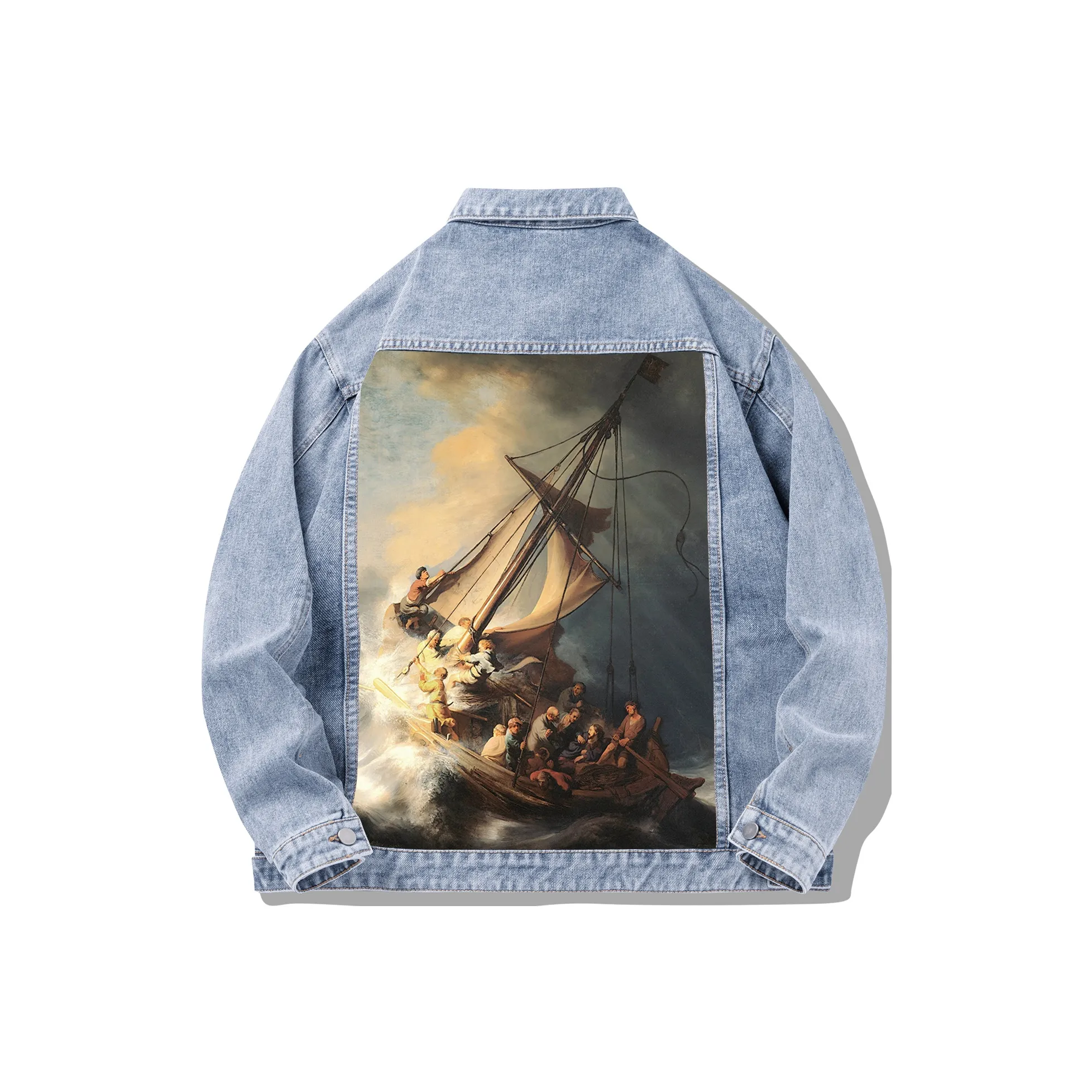 BEENTRILL Denim Jacket Unisex Wash White