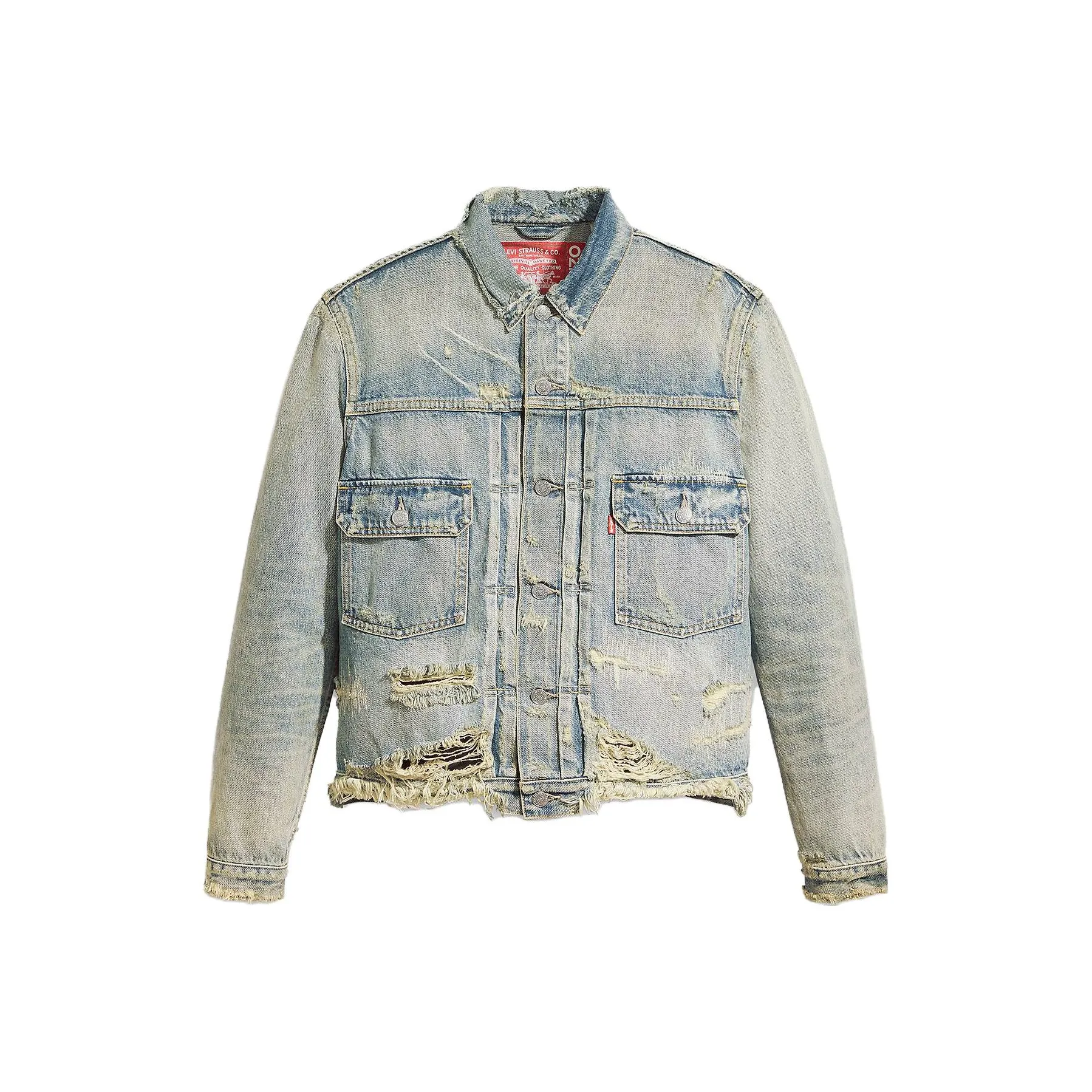 Kenzo X Levis LEVI'S X KENZO CO BRAND Denim Jackets Unisex Light Indigo