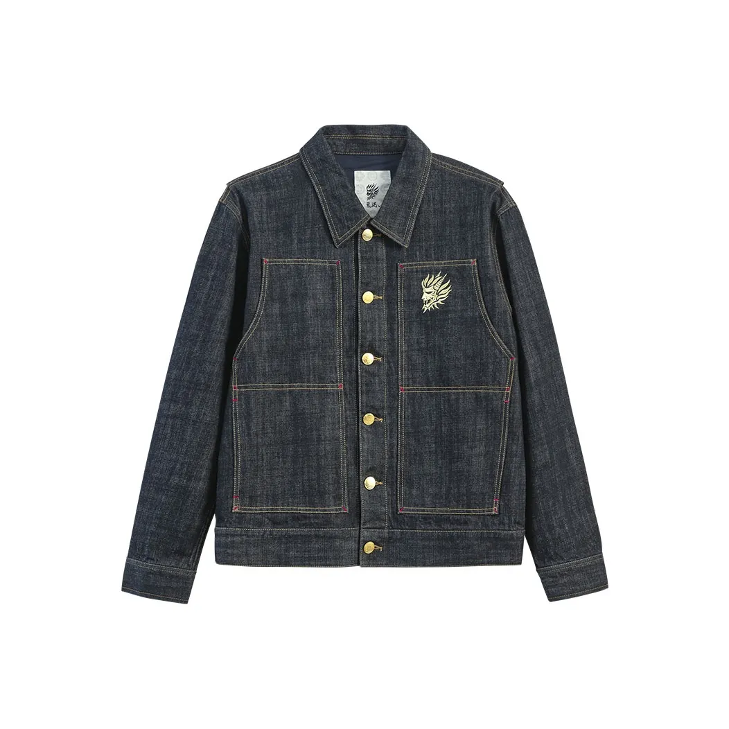 ONIARAI Denim Jacket Men's Navy Blue