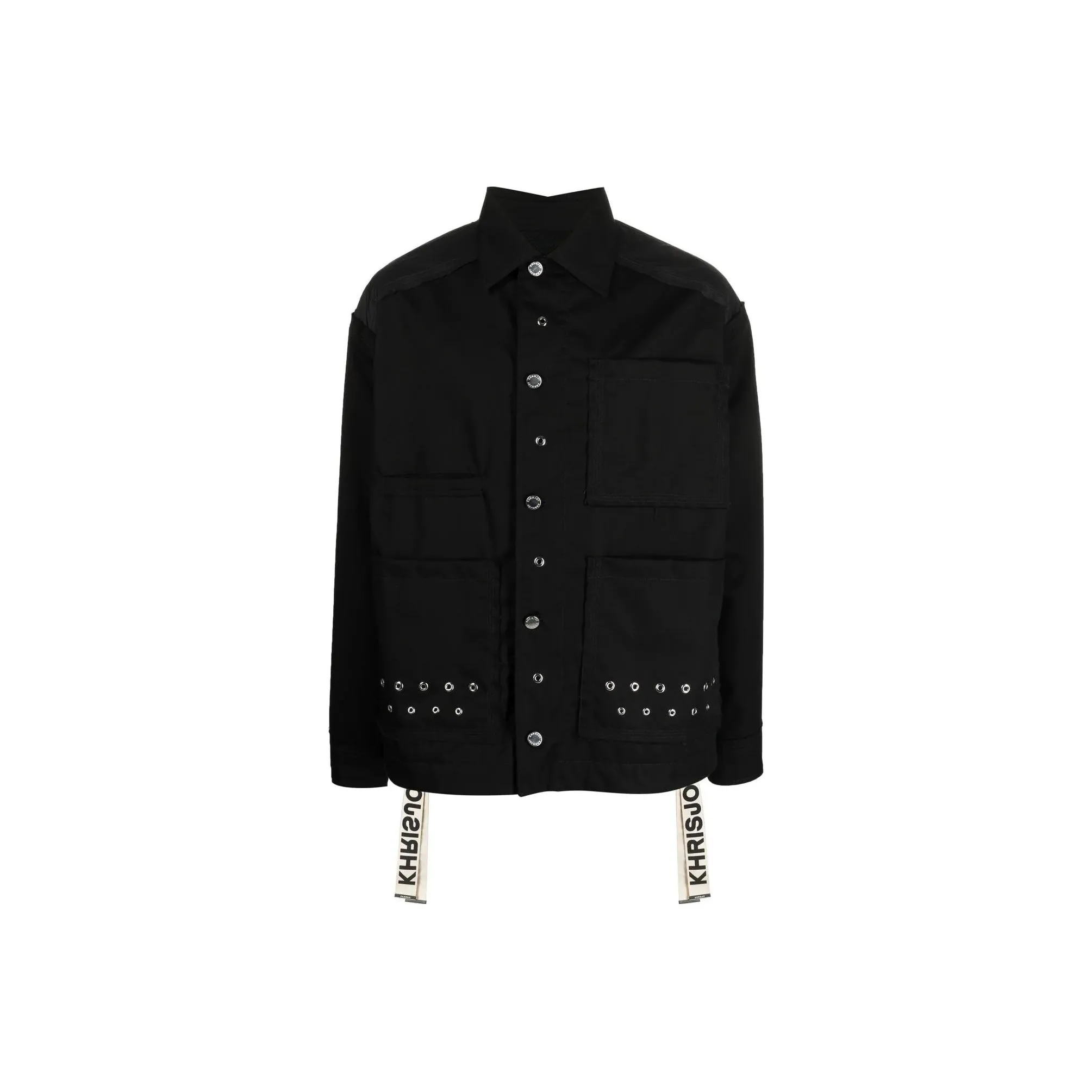 KHRISJOY Eyelet-embellished Military Jacket