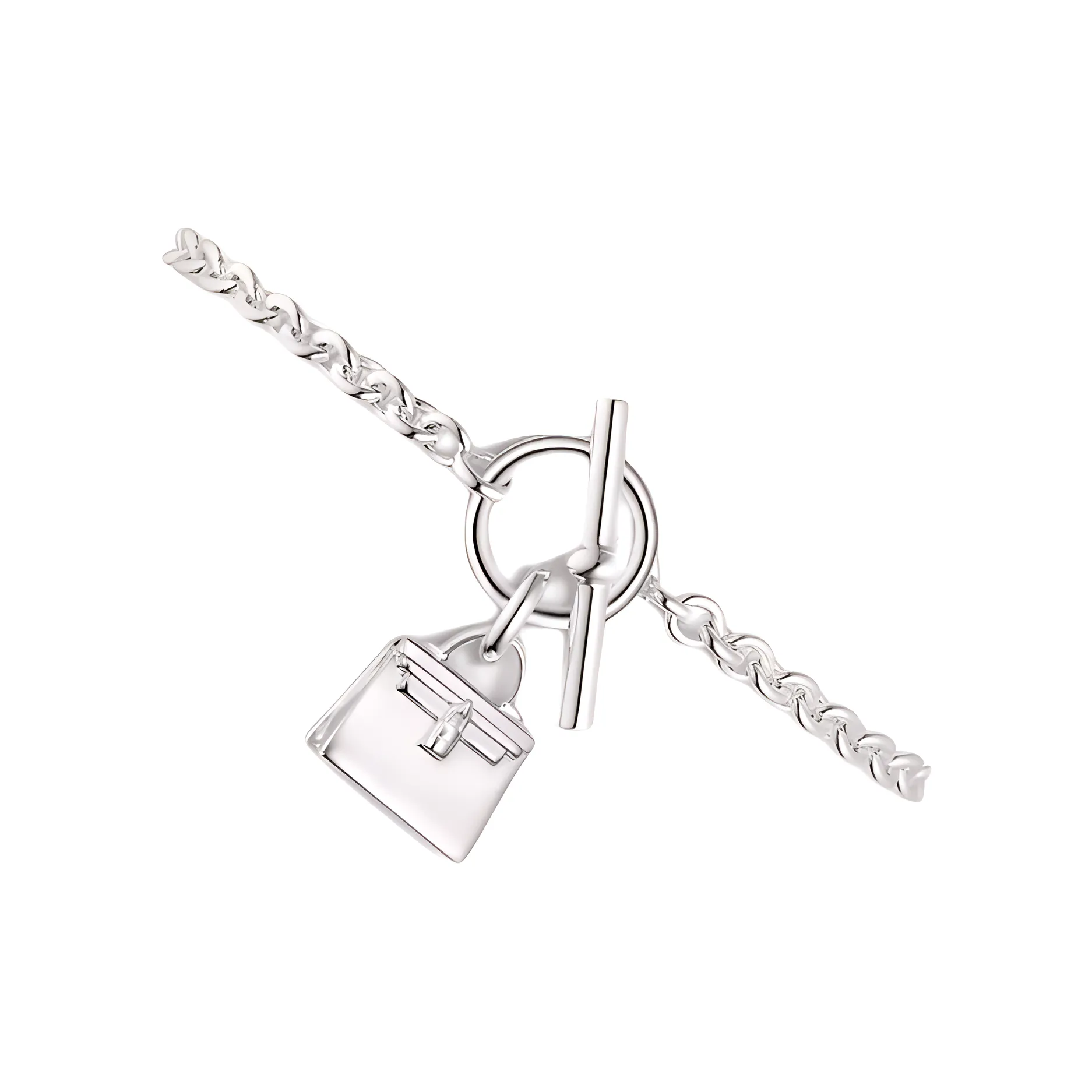 HERMES Amulettes 925 Sterling Silver Bracelets Unisex