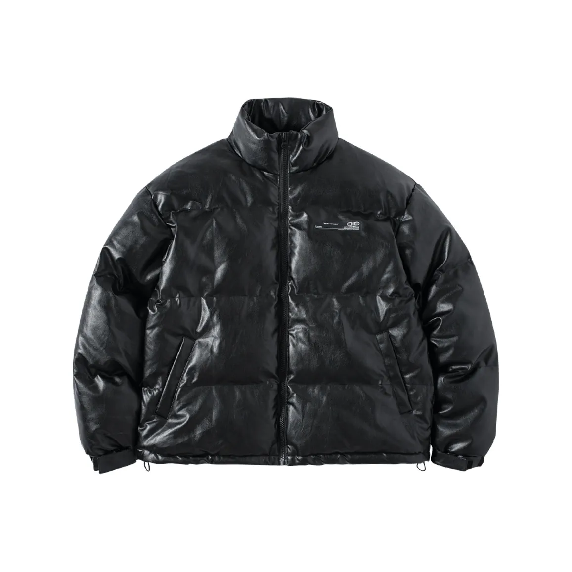 ENSHADOWER Однотонный Воротник-стойка Свободный крой Утолщенный Короткий Пуховик Унисекс