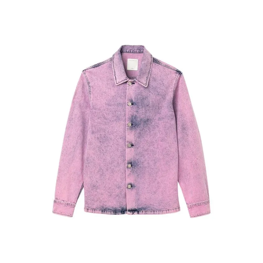 Sandro Denim Jackets Men's Pink