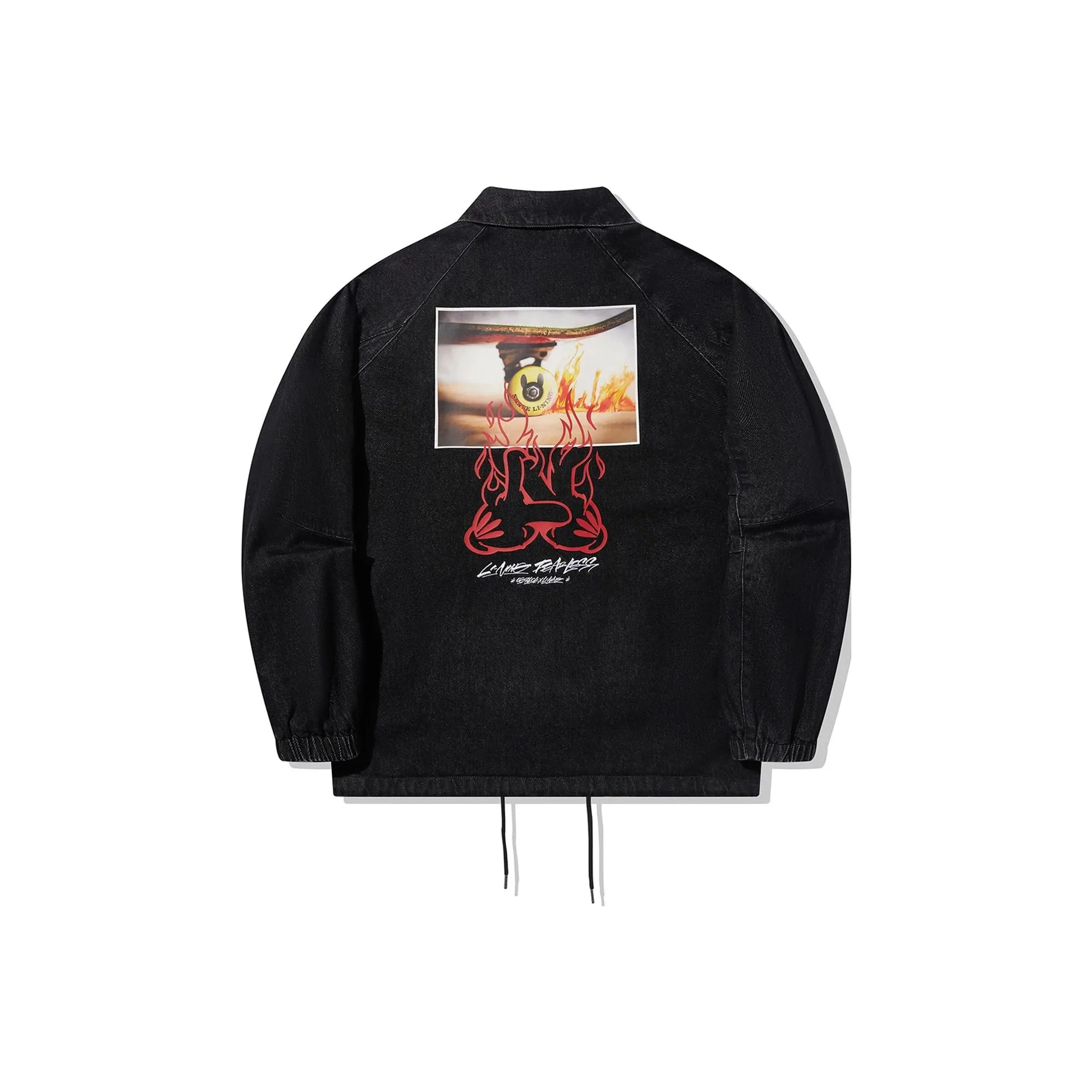 LINING Denim Куртка Мужская Черный Деним