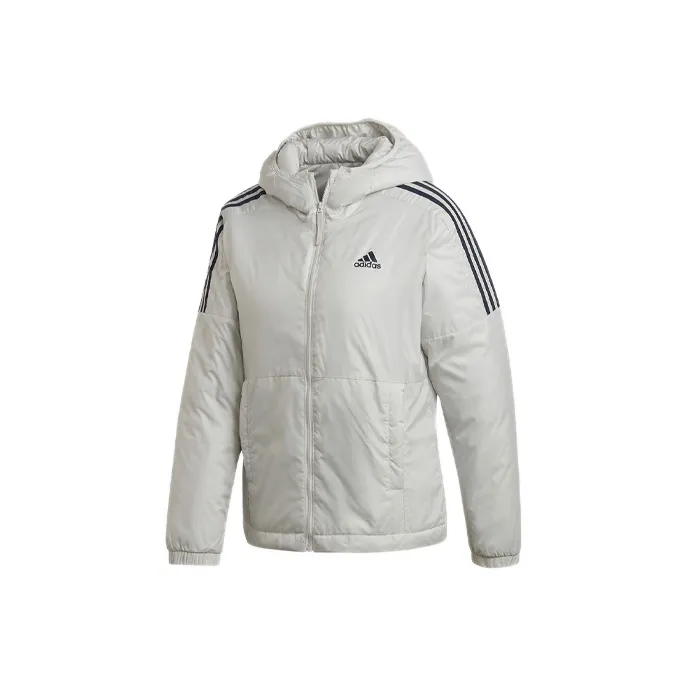 Adidas Белые Женские Объёмные Куртки (Пуфы)