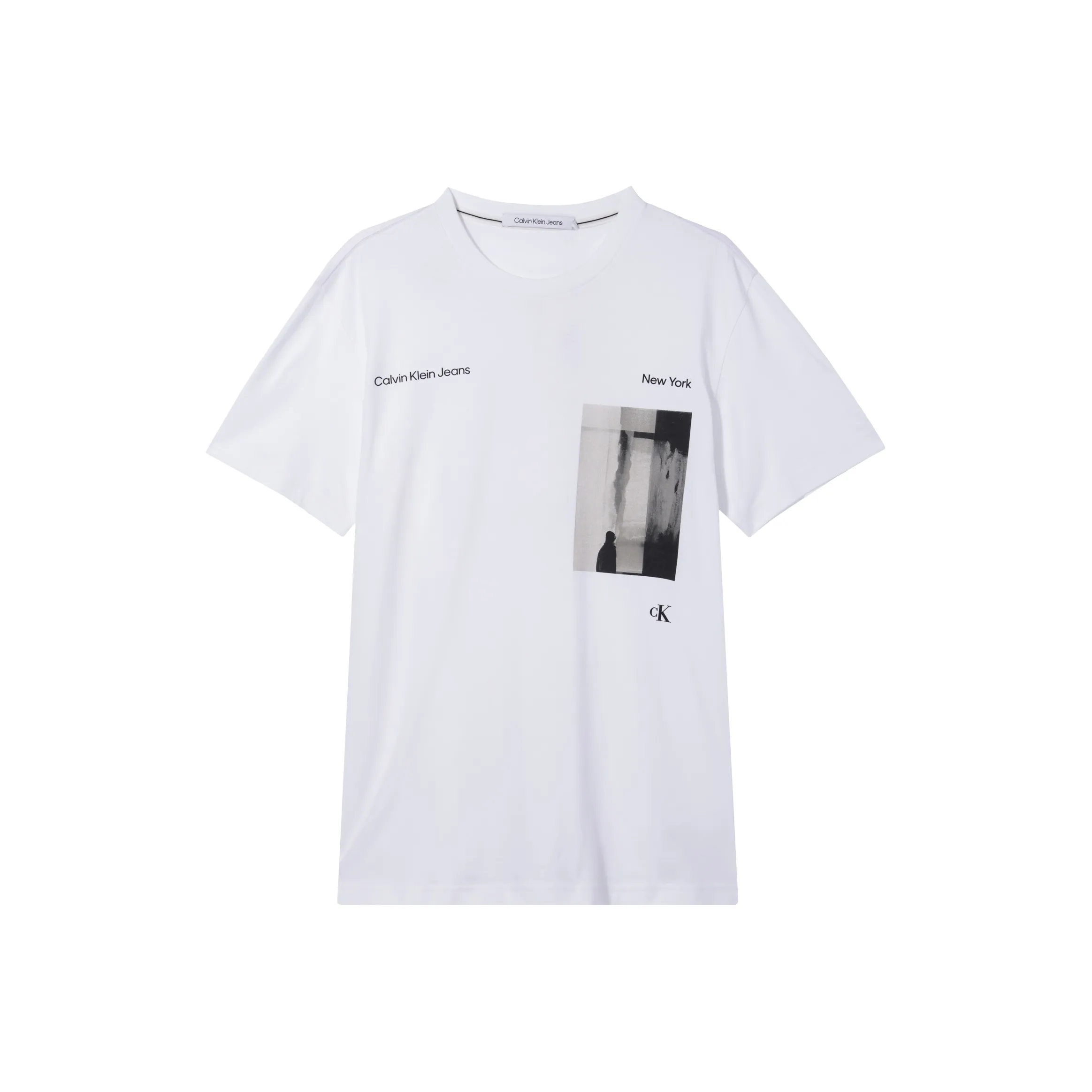 CALVIN KLEIN T Shirt Europe Version Men's Bright White