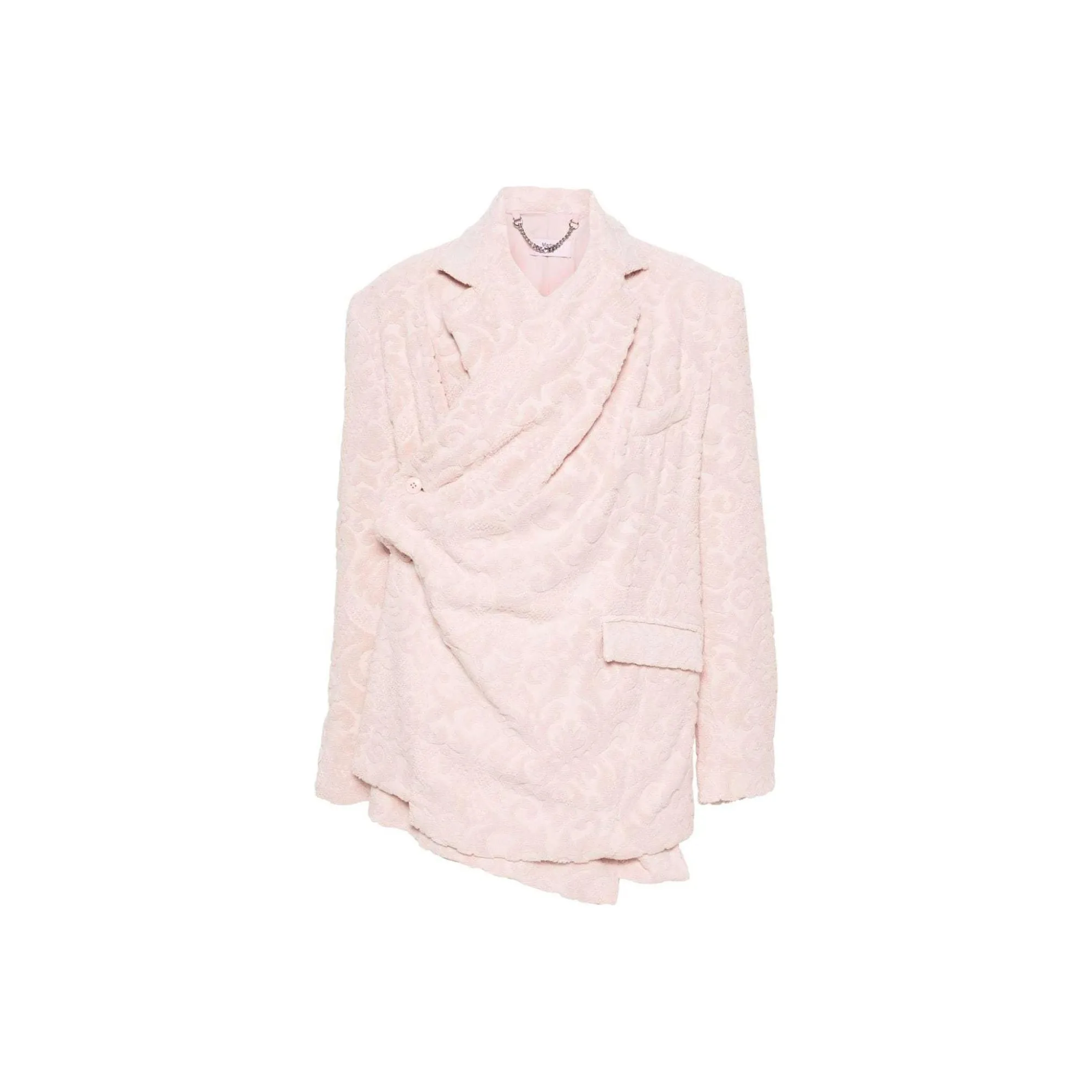 Martine Rose Towelling finish Wrap Cotton Blazer