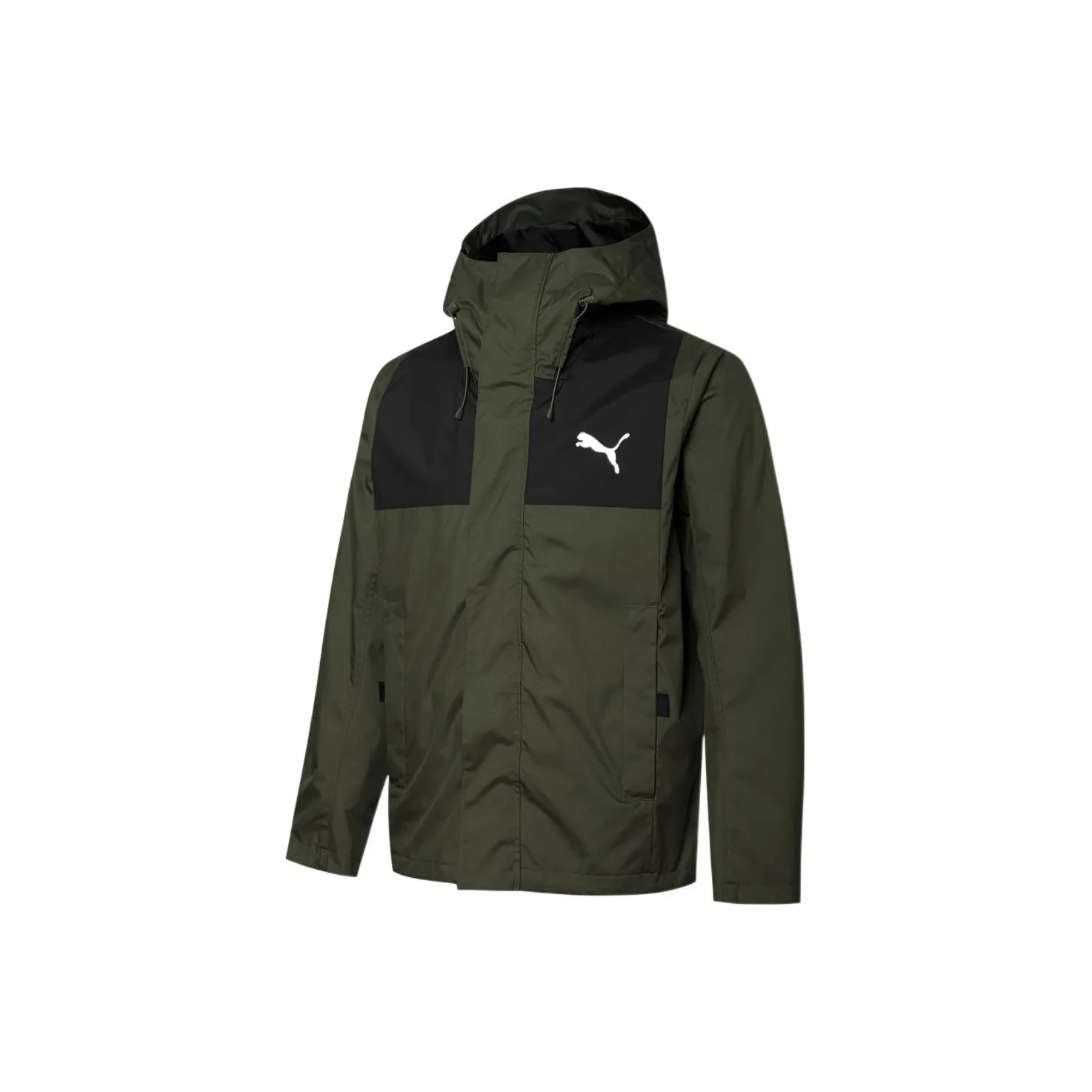 PUMA Поход Windproof Abrasion Resistant Thermal Windbreaker Men's Green