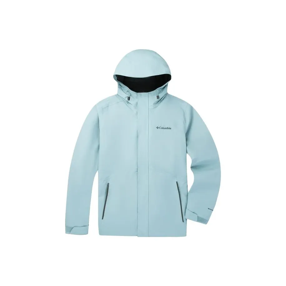 Columbia CAM HEIGHTS 2 Outdoor Hiking Waterproof And Windproof To Keep Warm Windbreaker Jacket Unisex Glacier Blue