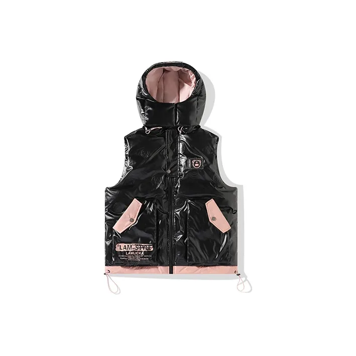 LAMLICKA Черный Унисекс Пуховый жилет