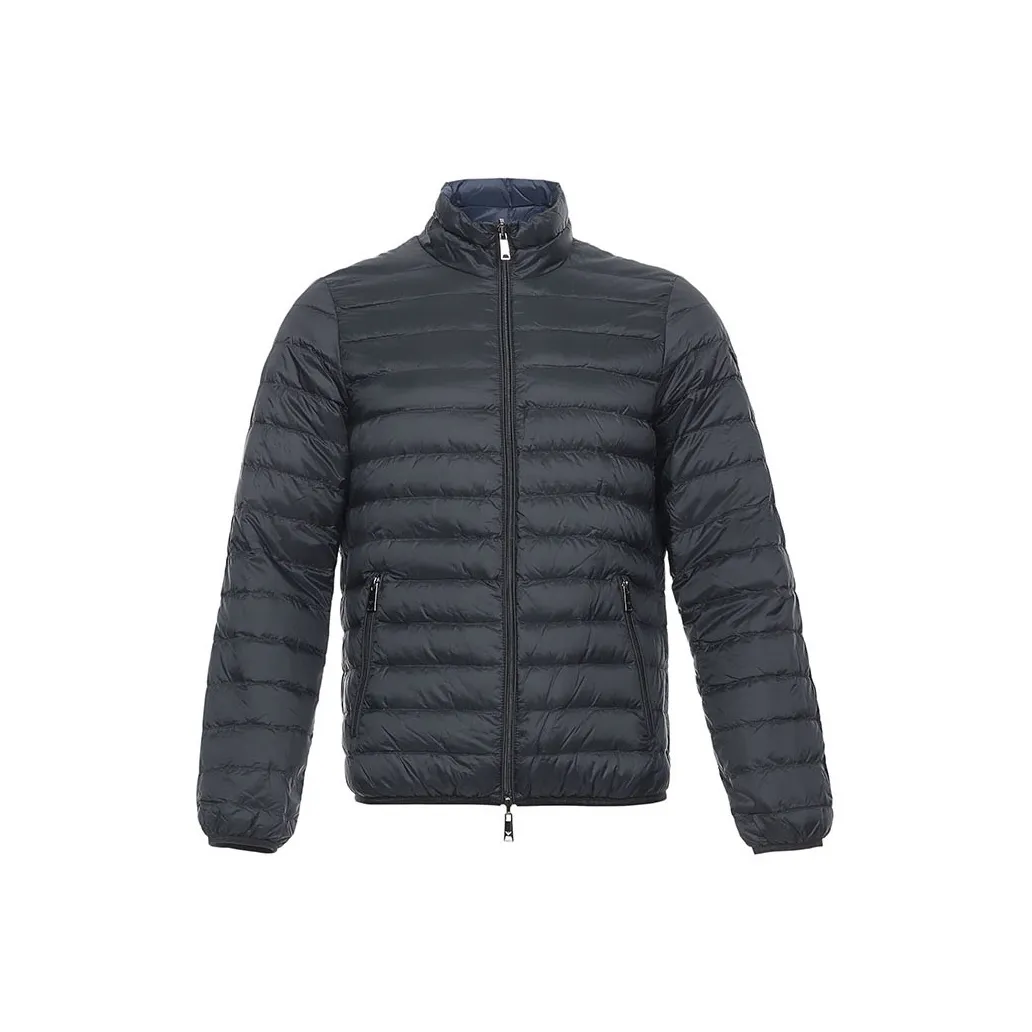 EMPORIO ARMANI Пуховик Мужской Черный Синий