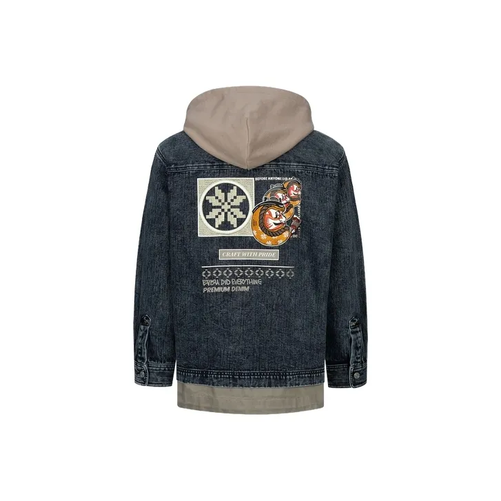 EVISU Denim Jackets Men's Black