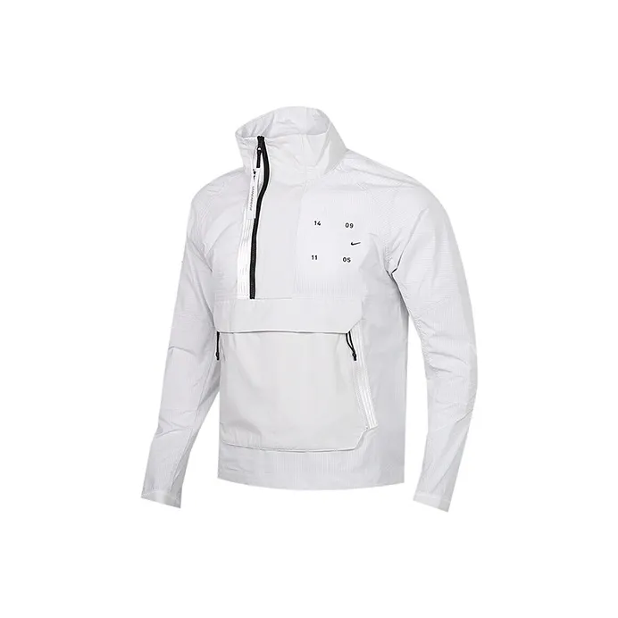 Nike Windbreaker Jackets Men Light Silver Gray