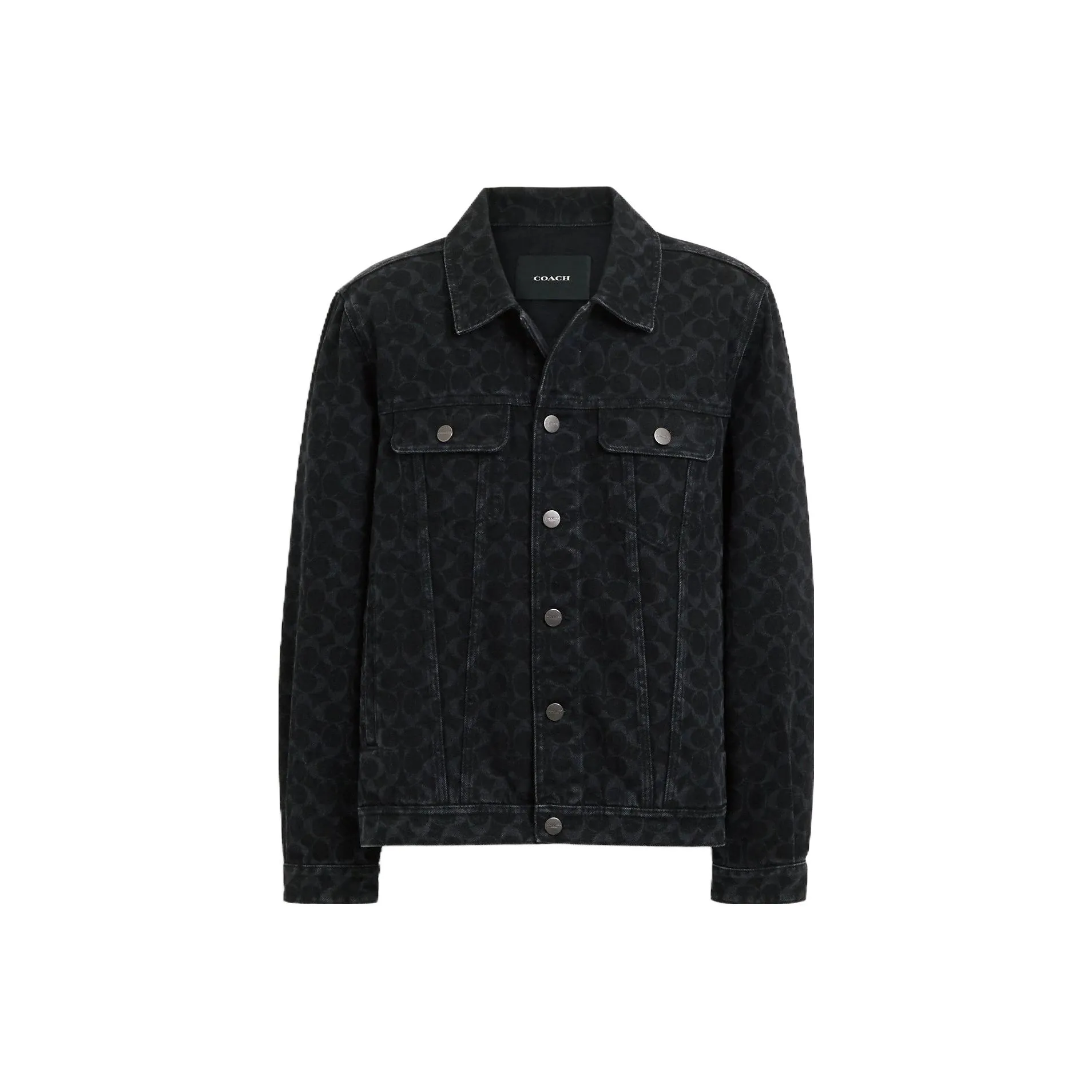 COACH Denim Jackets Men's Black