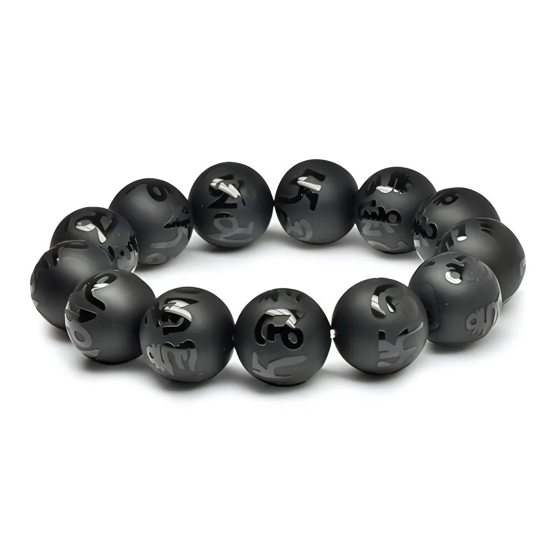 TRUE ME Bracelets Unisex Six-Character Mantra Beaded Bracelet