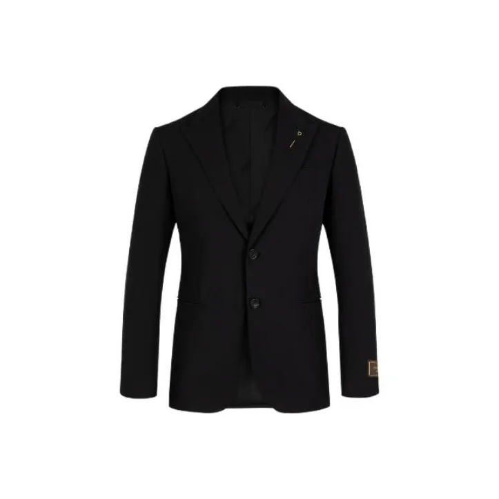 Lv Embossed Monogram Single Breasted Jacket
